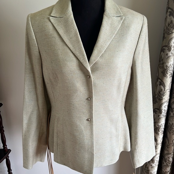 Vintage Amanda Smith new with tags size 12 suit jacket / blazer. Green tweed. - Picture 1 of 9